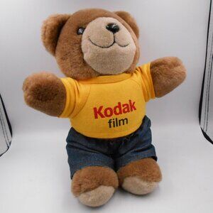 VINTAGE KODAK FILM TEADY BEAR SMILE 1987 MADE IN KOREA COLLECTIBLE STUFF AD TOY